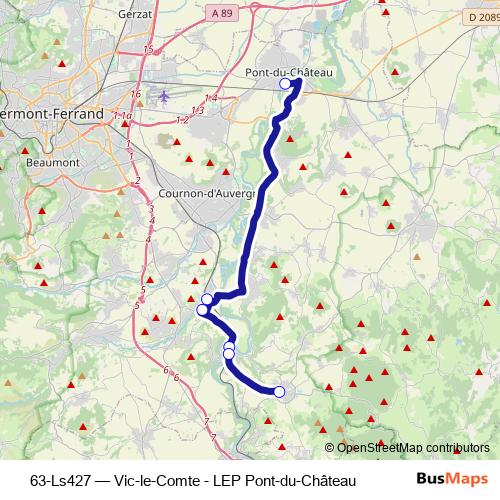 63-Ls427 bus Line Map