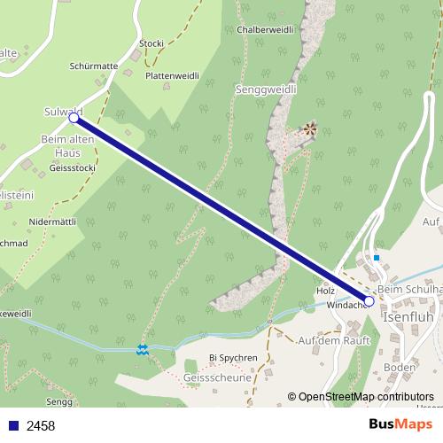 2458 cable-car Line Map