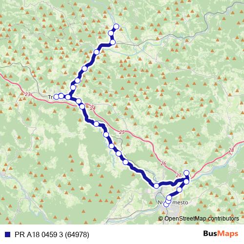 PR A18 0459 3 (64978) bus Line Map