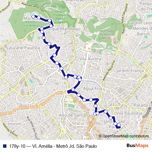 178y-10 bus Line Map