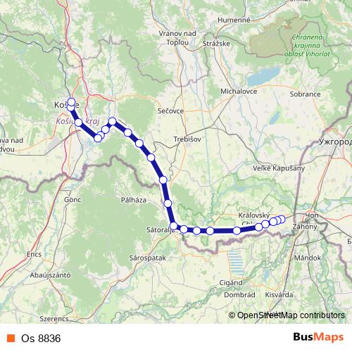 Os 8836 rail Line Map
