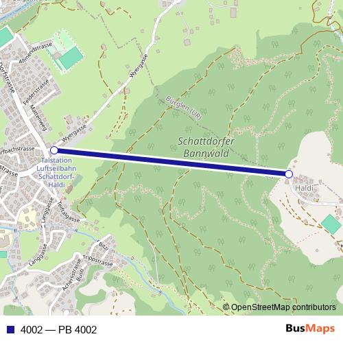 4002 cable-car Line Map