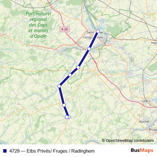 4729 bus Line Map