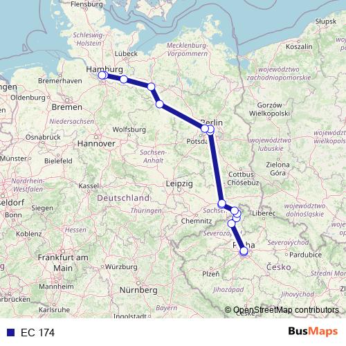 EC 174 rail Line Map