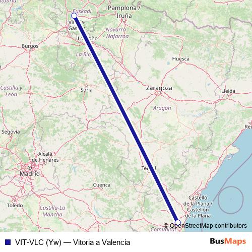 VIT-VLC (Yw) air Line Map