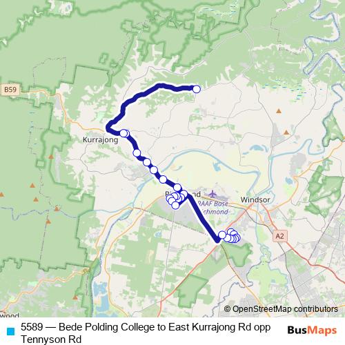 5589 bus Line Map
