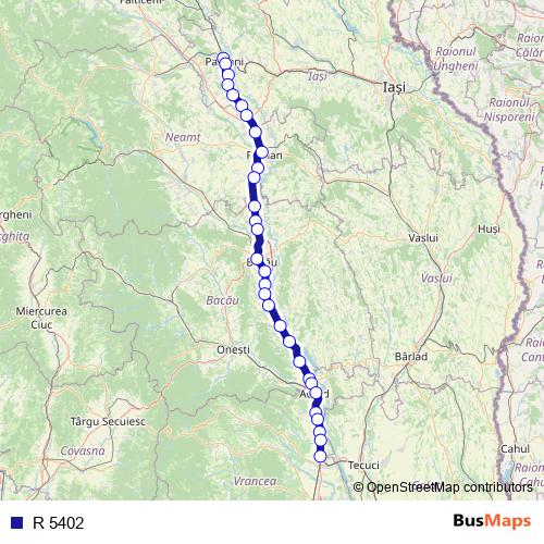 R 5402 rail Line Map