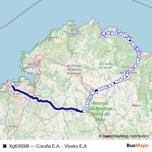 Xg635006 bus Line Map