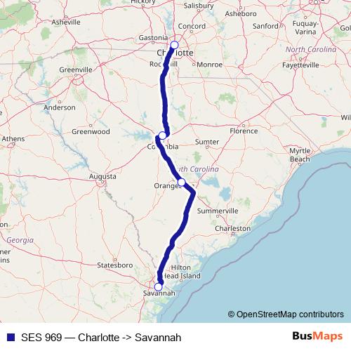 SES 969 bus Line Map