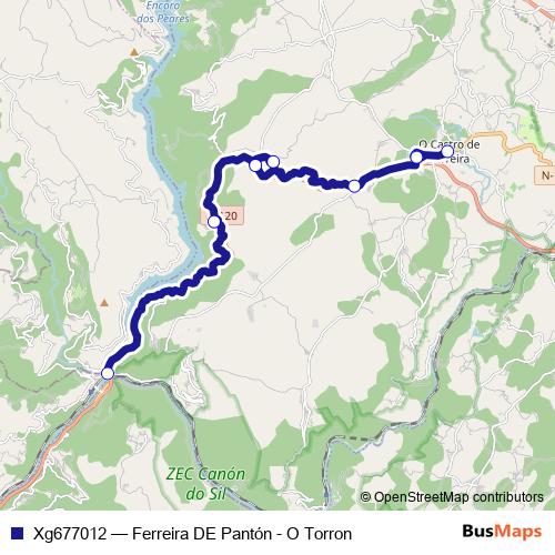 Xg677012 bus Line Map