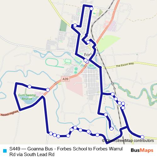 S449 bus Line Map