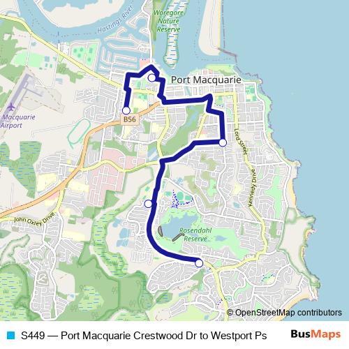 S449 bus Line Map