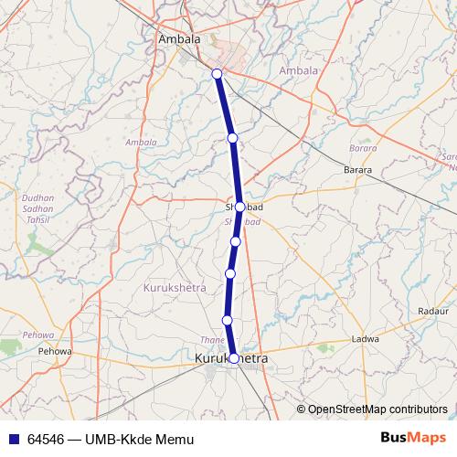 64546 rail Line Map