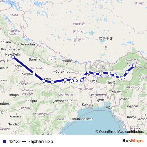 12423 rail Line Map