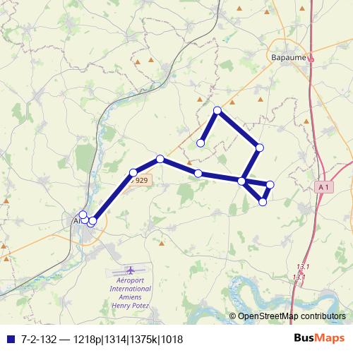 7-2-132 bus Line Map