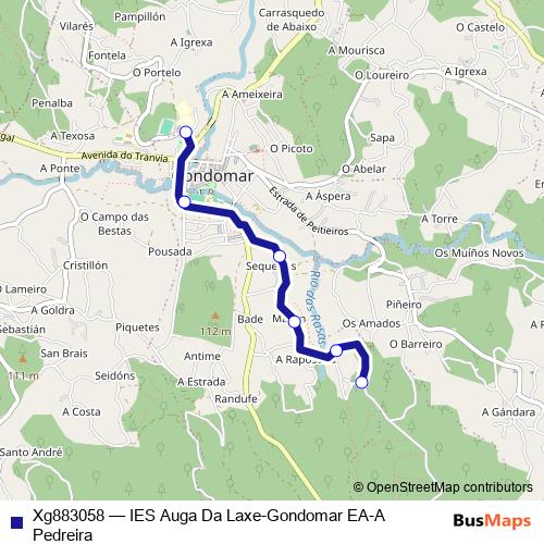 Xg883058 bus Line Map