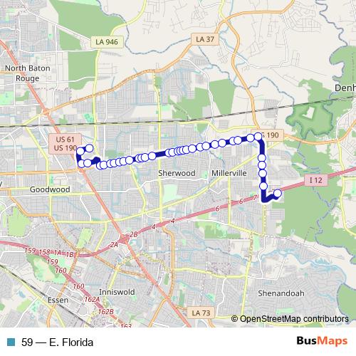59 bus Line Map