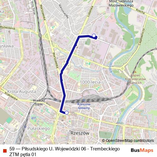 59 bus Line Map