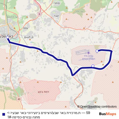 59 bus Line Map