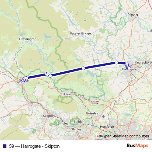 59 bus Line Map