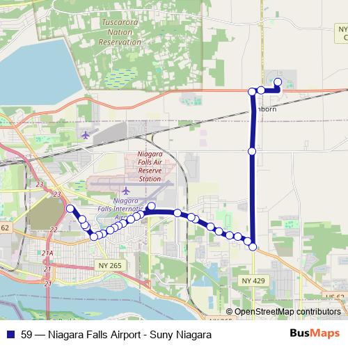 59 bus Line Map