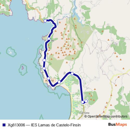Xg813006 bus Line Map