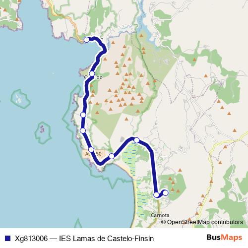 Xg813006 bus Line Map