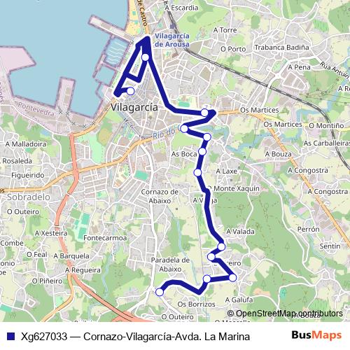 Xg627033 bus Line Map
