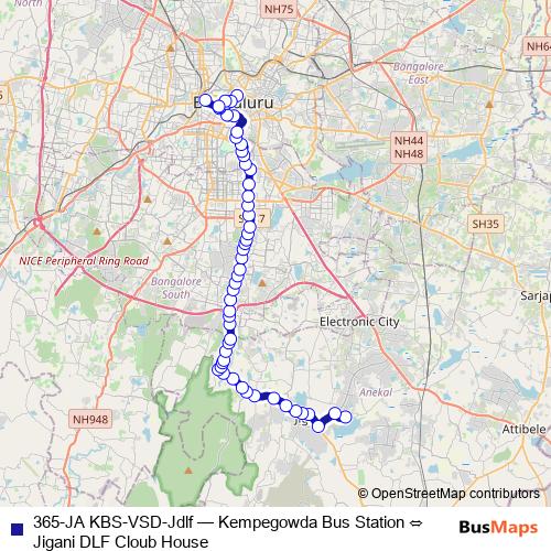 365-JA KBS-VSD-Jdlf bus Line Map