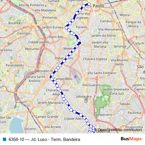 6358-10 bus Line Map