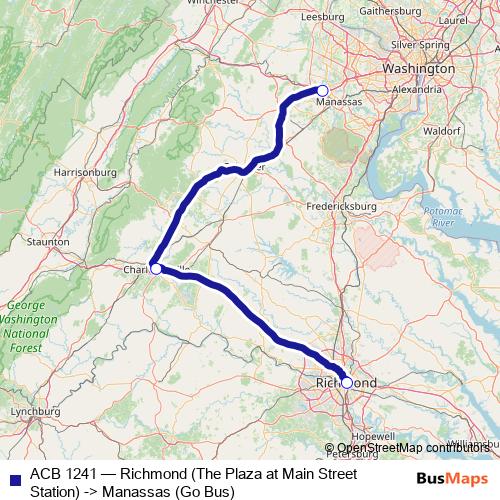 ACB 1241 bus Line Map
