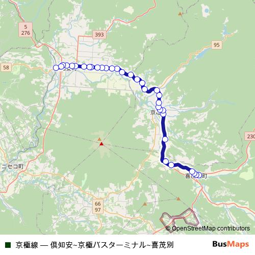 京極線 bus Line Map