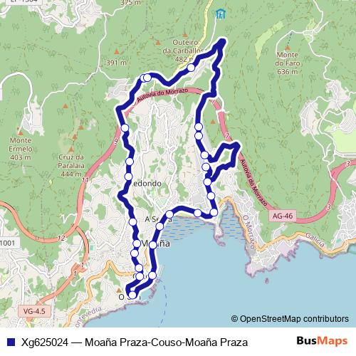Xg625024 bus Line Map