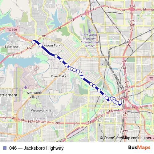 046 bus Line Map