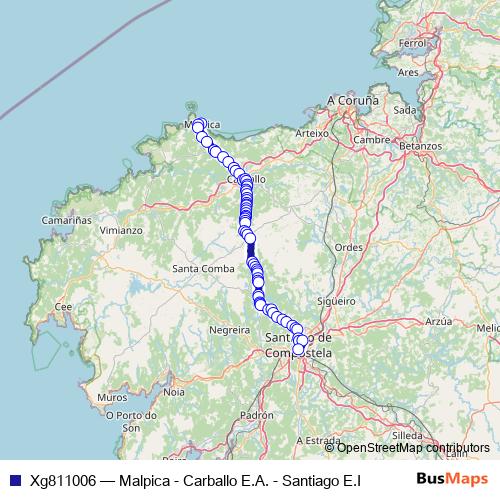 Xg811006 bus Line Map