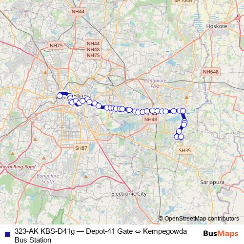323-AK KBS-D41g bus Line Map