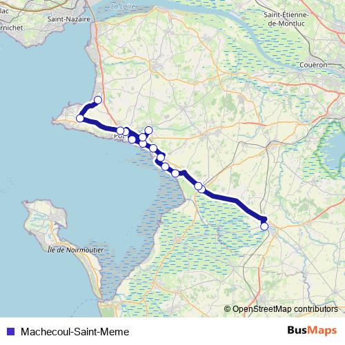 Machecoul-Saint-Meme bus Line Map