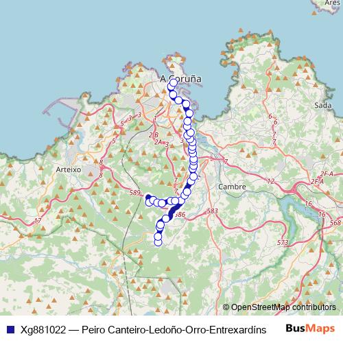 Xg881022 bus Line Map