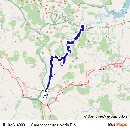 Xg614003 bus Line Map