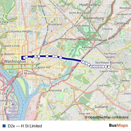 D2x bus Line Map