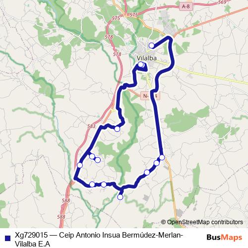 Xg729015 bus Line Map