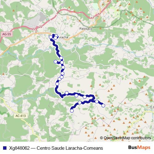 Xg848062 bus Line Map