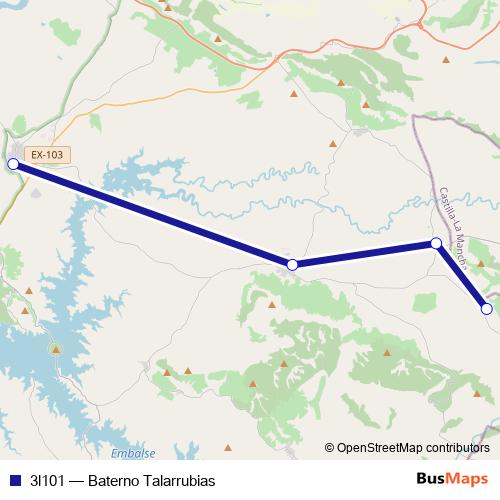 3l101 bus Line Map