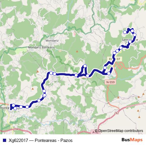 Xg622017 bus Line Map