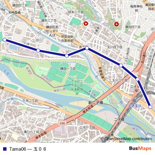 Tama06 bus Line Map