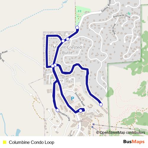 Columbine Condo Loop bus Line Map