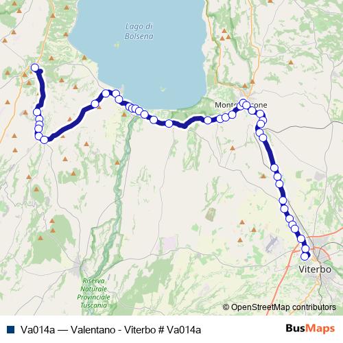 Va014a bus Line Map