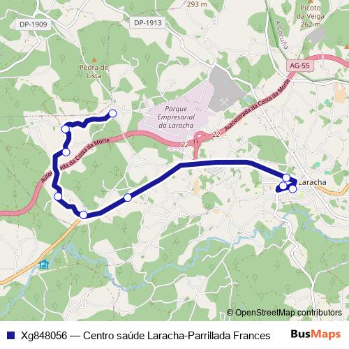 Xg848056 bus Line Map