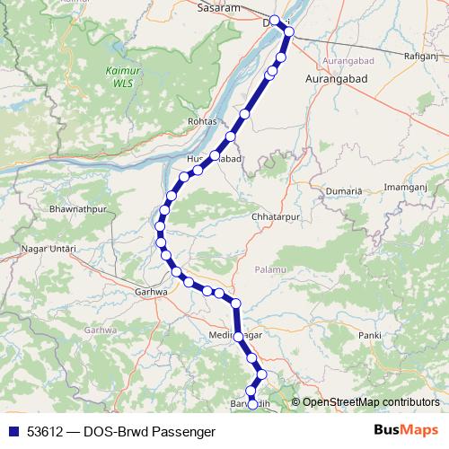 53612 rail Line Map