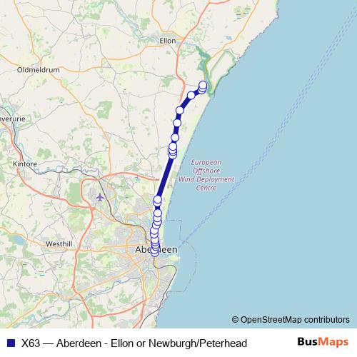 X63 bus Line Map